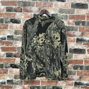 Vintage Jerzees Outdoors Camo Sweatshirt Long Sleeve Shirt Mens Medium Nature